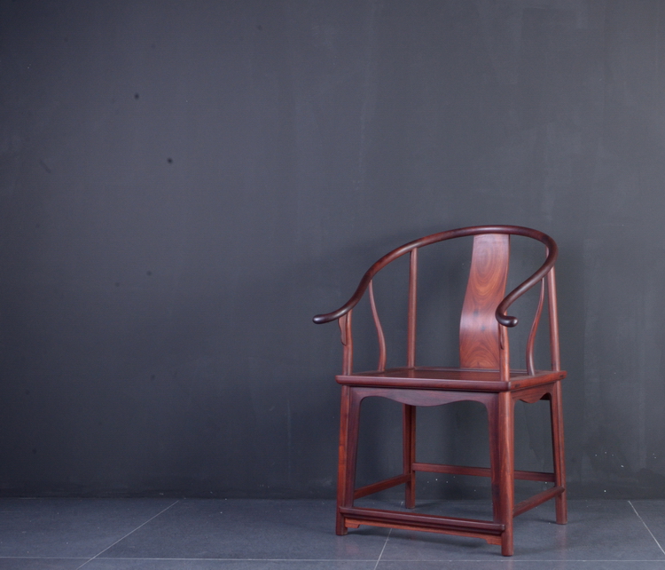 赞比亚紫檀明式圈椅