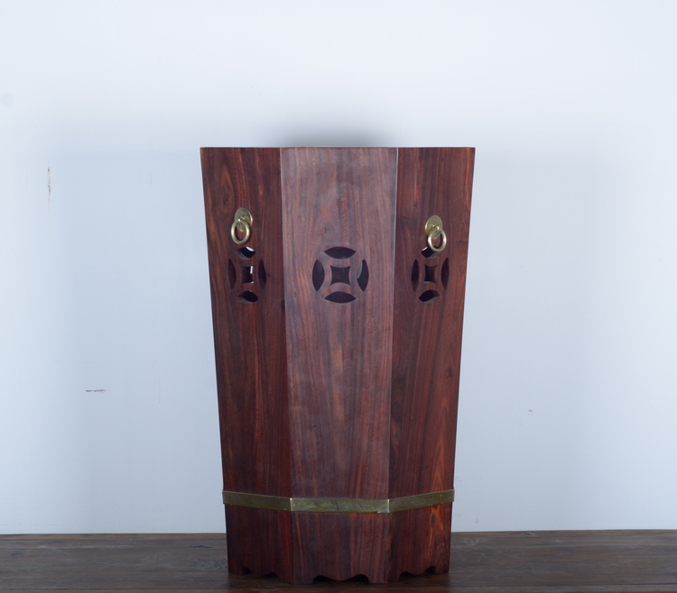 赞比亚紫檀财高八斗画桶